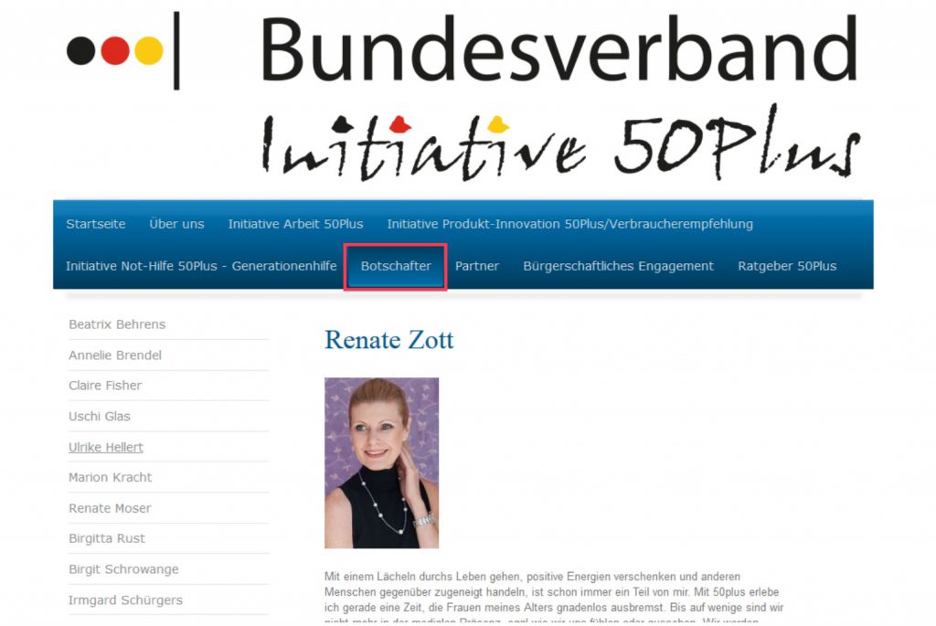 Bundesverband Initiative 50Plus, Bestzeit Plus, Demografie, Rente